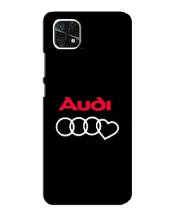 Чехол для Samsung Galaxy A22 5G с картинкой «Логотип Audi Heart»