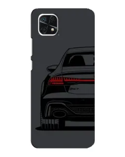 Чехол для Samsung Galaxy A22 5G с картинкой «Задняя часть Audi — арт»