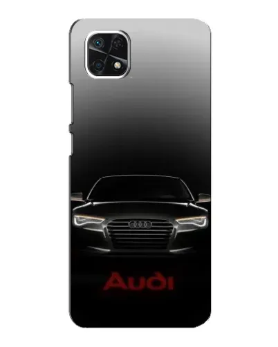 Чехол для Samsung Galaxy A22 5G с картинкой «Audi — градиентный контур» Чехол для Samsung Galaxy A22 5G с картинкой «Audi — градиентный контур»