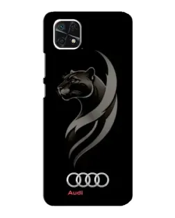 Чехол для Samsung Galaxy A22 5G с картинкой «Графика — пантера и Audi»