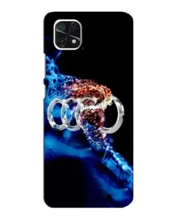 Чехол для Samsung Galaxy A22 5G с картинкой «Энергия лого Audi»