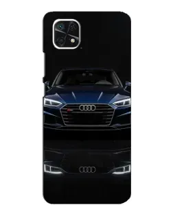 Чехол для Samsung Galaxy A22 5G с картинкой «Audi — ночное отражение»