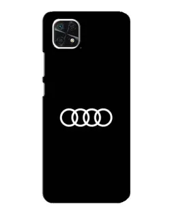 Чехол для Samsung Galaxy A22 5G с картинкой «Audi White Logo»
