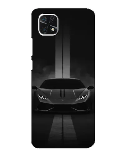 Чехол для Samsung Galaxy A22 5G с картинкой «Lamborghini симметрия дорог»