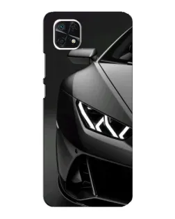 Чехол для Samsung Galaxy A22 5G с картинкой «Lamborghini фары детализация»