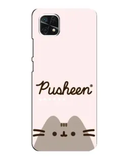 Чехол для Samsung Galaxy A22 5G с картинкой «Pusheen логотип»