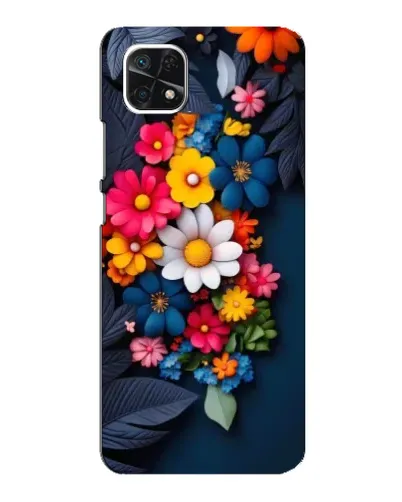 Чехол для Samsung Galaxy A22 5G с картинкой «Цветочная феерия»