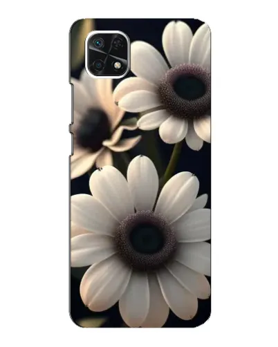 Чехол для Samsung Galaxy A22 5G с картинкой «Белые маргаритки макро»
