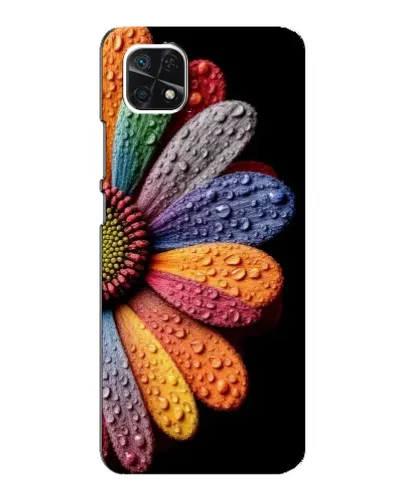 Чехол для Samsung Galaxy A22 5G с картинкой «Радужный цветок»