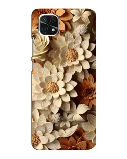 Чохол для Samsung Galaxy A22 5G з картинкою «Бежевий флористичний декор» Чохол для Samsung Galaxy A22 5G з картинкою «Бежевий флористичний декор»