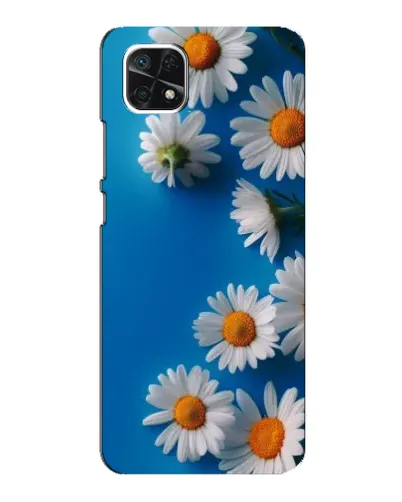 Чехол для Samsung Galaxy A22 5G с картинкой «Белоснежные маргаритки»