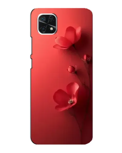 Чехол для Samsung Galaxy A22 5G с картинкой «Маковые соцветия»