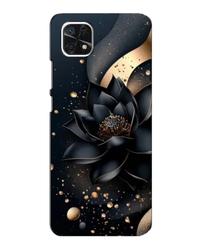 Чехол для Samsung Galaxy A22 5G с картинкой «Черный лотос»