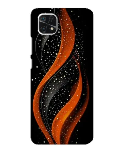 Чехол для Samsung Galaxy A22 5G с картинкой «Огненная звездная волна»