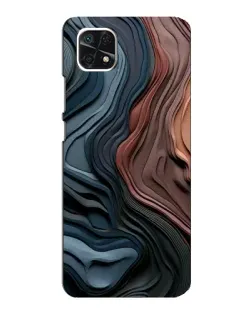 Чехол для Samsung Galaxy A22 5G с картинкой «Цветные волны каньона»