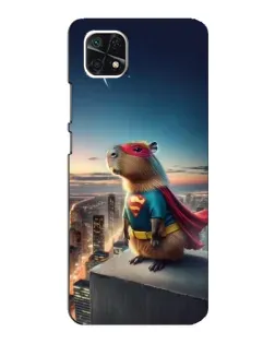 Чехол для Samsung Galaxy A22 5G с картинкой «Капи-мен супергерой»