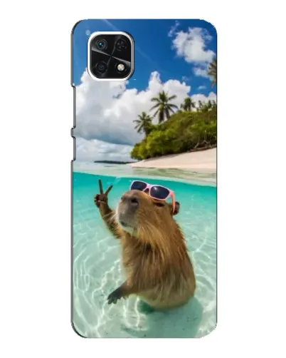 Чехол для Samsung Galaxy A22 5G с картинкой «Капибара на море» Чехол для Samsung Galaxy A22 5G с картинкой «Капибара на море»