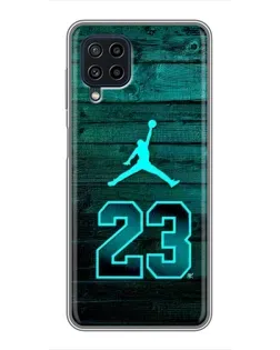 Чохол для Samsung Galaxy A22 з картинкою «Jordan Cyan 23»