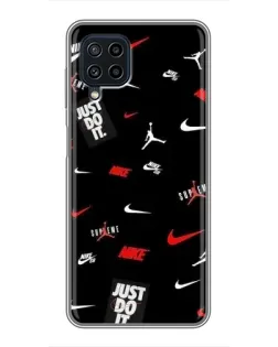 Чохол для Samsung Galaxy A22 з картинкою «Nike Mix Pattern»