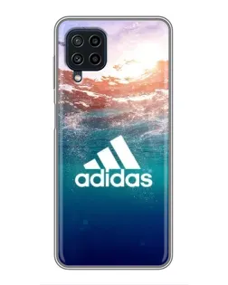 Чохол для Samsung Galaxy A22 з картинкою «Океанська глибина адідас»