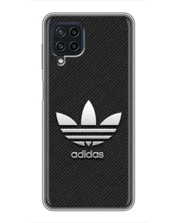 Чохол для Samsung Galaxy A22 з картинкою «Adidas Карбонова текстура»