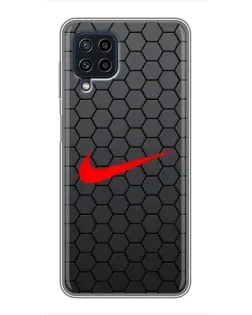 Чохол для Samsung Galaxy A22 з картинкою «Nike — карбонова сітка» Чохол для Samsung Galaxy A22 з картинкою «Nike — карбонова сітка»