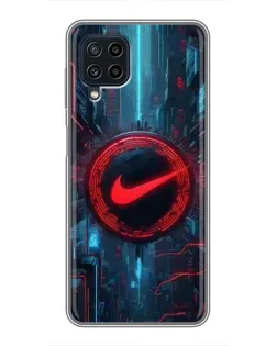 Чохол для Samsung Galaxy A22 з картинкою «Техногенний стиль Nike»