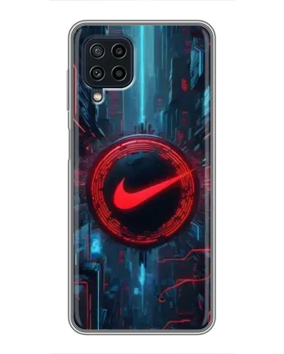Чохол для Samsung Galaxy A22 з картинкою «Техногенний стиль Nike»