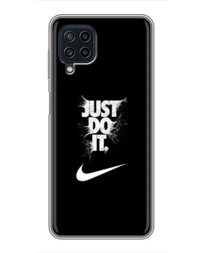 Чохол для Samsung Galaxy A22 з картинкою «Текстовий принт Nike»