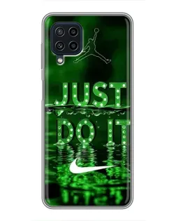 Чохол для Samsung Galaxy A22 з картинкою «Зелений неоновий Nike»