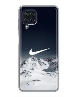 Чохол для Samsung Galaxy A22 з картинкою «Nike — зимові гори»