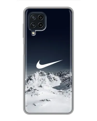 Чохол для Samsung Galaxy A22 з картинкою «Nike — зимові гори»