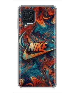 Чохол для Samsung Galaxy A22 з картинкою «Nike в абстракції»