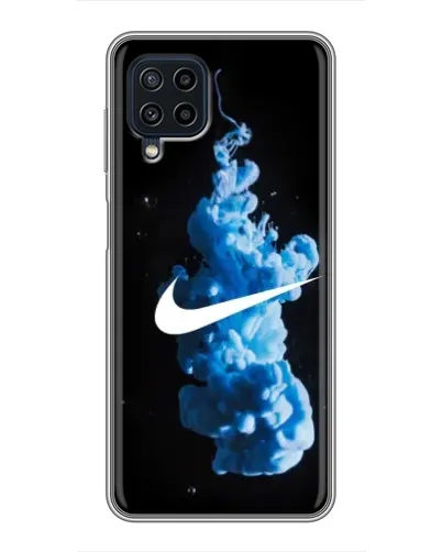 Чохол для Samsung Galaxy A22 з картинкою «Nike та синій дим»