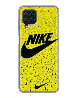 Чохол для Samsung Galaxy A22 з картинкою «Жовтий текстурний Nike»