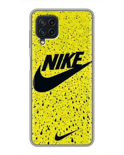 Чохол для Samsung Galaxy A22 з картинкою «Жовтий текстурний Nike»