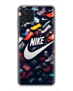 Чохол для Samsung Galaxy A22 з картинкою «Колекція кросівок Nike»