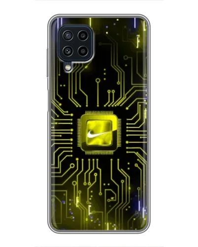 Чохол для Samsung Galaxy A22 з картинкою «Nike — золота іскра»