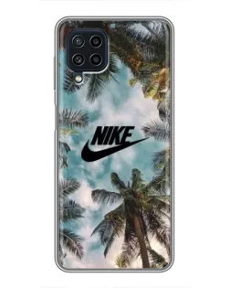 Чохол для Samsung Galaxy A22 з картинкою «Тропічний принт Nike» Чохол для Samsung Galaxy A22 з картинкою «Тропічний принт Nike»