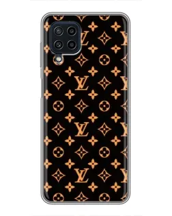 Чохол для Samsung Galaxy A22 з картинкою «Золота монограма LV»