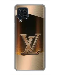 Чохол для Samsung Galaxy A22 з картинкою «LV — золоте сяйво»