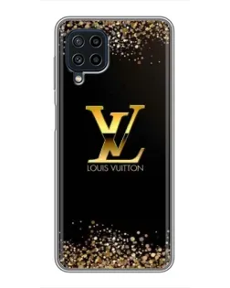 Чохол для Samsung Galaxy A22 з картинкою «LV — золоті іскри»