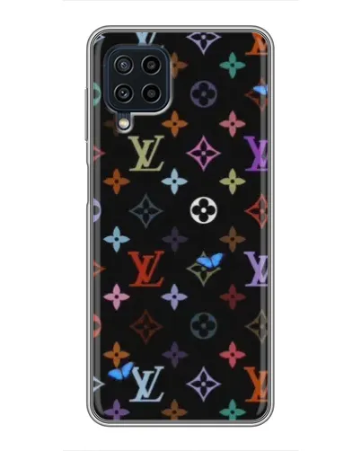 Чохол для Samsung Galaxy A22 з картинкою «Кольорова монограма LV» Чохол для Samsung Galaxy A22 з картинкою «Кольорова монограма LV»