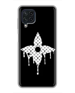 Чохол для Samsung Galaxy A22 з картинкою «Квіткова монограма»
