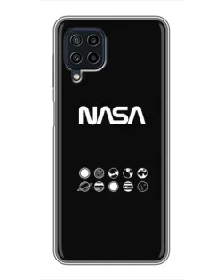 Чохол для Samsung Galaxy A22 з картинкою «NASA — технічний принт»