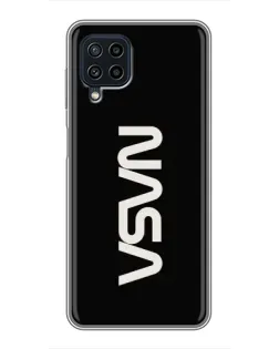 Чохол для Samsung Galaxy A22 з картинкою «NASA — вертикальний логотип»
