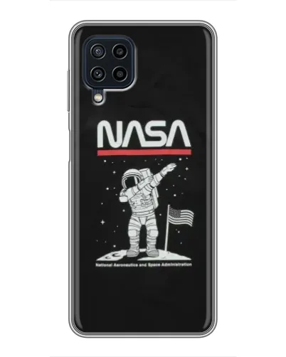 Чохол для Samsung Galaxy A22 з картинкою «NASA — крокуємо по Місяцю» Чохол для Samsung Galaxy A22 з картинкою «NASA — крокуємо по Місяцю»