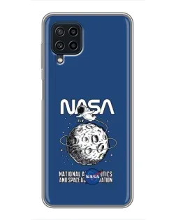 Чохол для Samsung Galaxy A22 з картинкою «NASA — місячна місія»