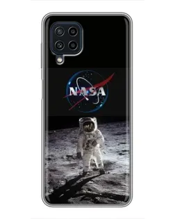 Чохол для Samsung Galaxy A22 з картинкою «Астронавт на Місяці»