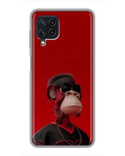 Чохол для Samsung Galaxy A22 з картинкою «Bored Ape в червоному»